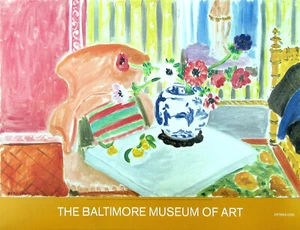 Henri Matisse Anemones And Chinese Vase Baltimore Museum Poster 26 x 34 - Picture 1 of 1