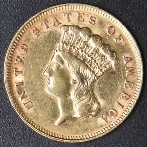 1878 Indian Princess Head 3 Dollar Gold $3 Philadelphia - COINGIANTS - - Picture 1 of 2
