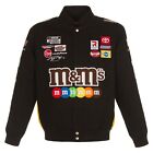  Authentic Nascar Kyle Busch JH Design M&M's Snap Black Cotton Jacket 