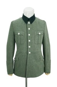 WW2 German Heer M28 Officer Pionier Wool Piped Service Tunika II - Bild 1 von 3