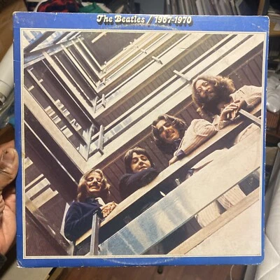 Beatles 1967 1970 Blue Vinyl EMI  SEBX 1-11843 Cover / Inner Sleeves / VG+ Foto 1 de 4