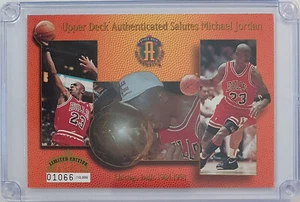 1993 Upper Deck Salutes Michael Jordan /10000 Jumbo Authenticated - Rare - Picture 1 of 3