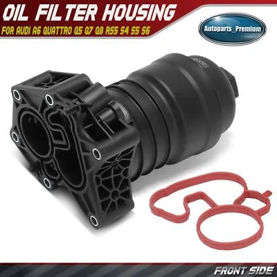 Carcaça do filtro de óleo do motor para Audi A6 Quattro Q5 Q7 Q8 RS5 S4 S5 S6 S8 SQ5 SQ8 - Imagem 1 de 4