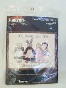 NEW Janlynn Cross Stitch Kit My Family and Me Welcome Thee #40-68 16"x14" - Picture 1 of 3