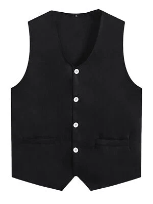 Unisex Adult Volunteer Activity Vest Button Work Wear Supermarket Uniforms - Image 1 of 4