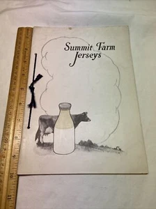 1923 Auction Sale Summit Farm Jersey Cattle Cow Booklet Muskogee OK Oklahoma - Picture 1 of 20