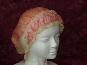 Antique Boudoir Hat Valenciennes Lace Edwardian Flapper Dust Night Cap Bonnet - Picture 1 of 8