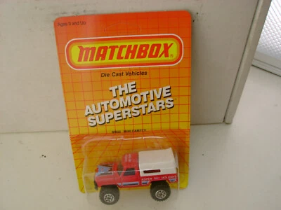 1987 MATCHBOX SUPERFAST #22 RED ASPEN SKI HOLIDAYS BIG FOOT PICKUP W/BLACK BASE - Image 1 of 4