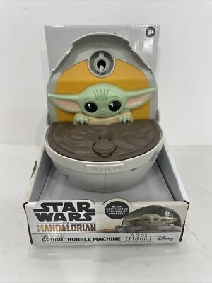 Máquina de burbujas Star Wars The Mandalorian Grogu Baby Yoda nueva sellada Foto 1 de 4