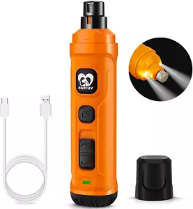 Dog Nail Grinder with 2 LED Light - New Version 2-Speed Powerful Electric Pet Na - Picture 1 of 7