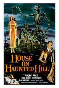 House on Haunted Hill 1958 Vincent Price Carol Ohmart Classic Film Movie Poster - Picture 1 of 2