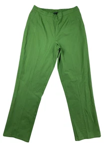 Isaac Mizrahi Live!Tall 24/7 Women's Green Stretch Ankle-Length Trouser Pants 14 - Picture 1 of 11