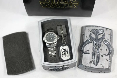 STAR WARS 2002 Limited Edition Boba Fett Fossil Watch MIB NOS /2000 - Image 1 of 4
