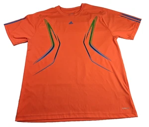 Adidas UEFA Performance T Herren 2XL Orange Kurzarm Crew Fußball Laufen Fehler - Bild 1 von 16