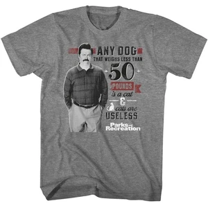 Parks And Recreation - Dog Less Than 50 Pounds - American Classics - Solid Gray - Picture 1 of 2