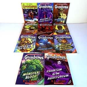 Goosebumps Books x 11 by R.L. Stine Scholastic Paperback Bundle Fiction Mix - Picture 1 of 13