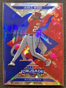 2025 Panini Crusade - James Wood [Blue Cracked Ice] #78 *NM* - Picture 1 of 2