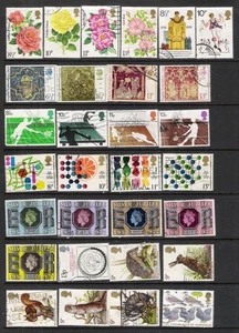 Great Britain 1976 - 78 Scott's #786 - #846, All 60. Used, 2 Pages, Cat$25+ - Picture 1 of 2