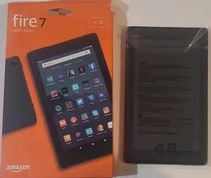 Amazon Fire 7 (9th Gen) M8S26G 16GB Tablet Wi-Fi Alexa 7'' Black NEW Open Box - Picture 1 of 6