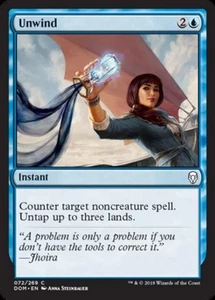 Unwind FOIL Dominaria NM Blue Common MAGIC GATHERING - Picture 1 of 1