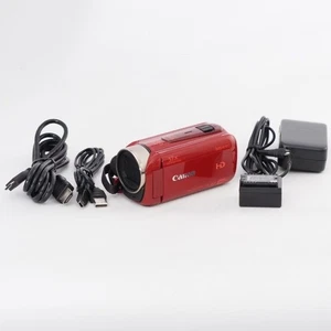 Canon iVIS HF R52 Red Digital Video Camera Camcorder VIXIA HF R52 w/Battery - Picture 1 of 8
