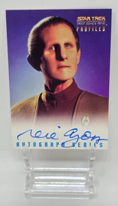 1997 Star Trek Deep Space Nine Rene Auberjonois Signed Card Profiles - Bild 1 von 3