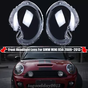 Coppia Vetro Fari Faro Disco Dispersibile Per 2009-13 BMW Mini Cooper R56 - Foto 1 di 11