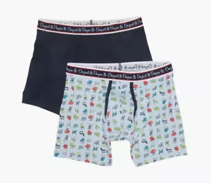 ORIGINAL PENGUIN Men Size Large Assorted Boxer Briefs 2-Pack Skycapt/Modchar-NWT - Picture 1 of 4