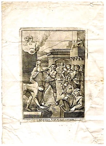 SANT'AGATA ANTICA INCISIONE BUONE CONDIZIONI STAMPATA CATANIA -FILIPPO PALADINI - Picture 1 of 4