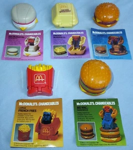 5er Set McDonalds Changeables Figuren + Beipackzettel McDonald`s 1987 - Bild 1 von 9