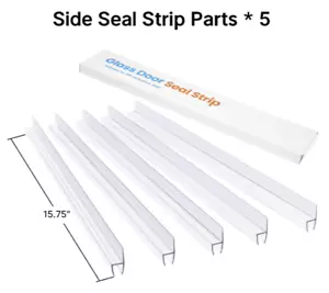 AmazerBath Shower Door Side Seal Strip 78.75 Inches 15.75inches * 5 1PK - Picture 1 of 8