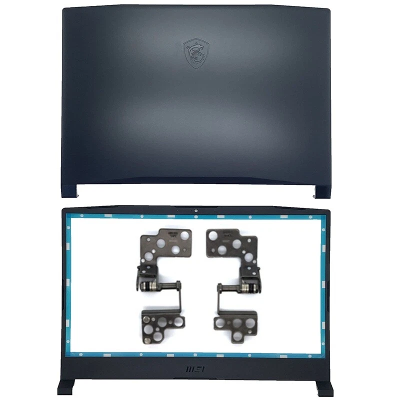 New for MSI Katana GF66 11UE 11UG MS-1581 MS-1582 LCD Back Cover+Bezel+Hinges - Image 1 of 4