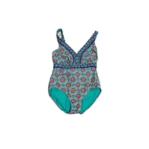 Catalina One Piece Boho Bathing Suit Size 16 / 1X Plus Size - Picture 1 of 3