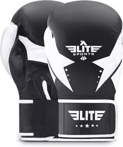 2021 Best Boxing & Kick Boxing Gloves for Men and Women Black and White 10 OZ - Picture 1 of 5