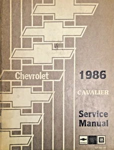 1986 GM Chevrolet Cavalier General Motors Shop Service Manual ST-388-86 - Bild 1 von 11