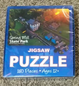 Rompecabezas Spring Mill State Park 160 piezas nuevo en caja Squire Boone Village - Imagen 1 de 5