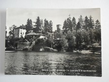 CARTOLINA 'CASTELNUOVO BORMIDA - IL CASTELLO E LA PINETINA' VIAGGIATA (1952)
