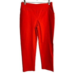 Versona Women's Red Orange Ankle Pants Size 4 Modern - Picture 1 of 5