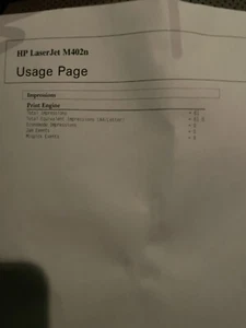 Impresora láser monocromática HP LaserJet Pro M402n OEM blanco y negro página ct 61 - Imagen 1 de 1