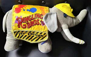 Ringling Bros Barnum & Bailey Circo Elefante 17" Peluche Animal 143ª Edición - Imagen 1 de 3