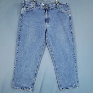 Carhartt Men's Relaxed Fit Denim Work Pants High Rise Straight Blue Size 48 x 30 - Picture 1 of 12