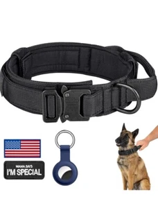 DAGANXI Collar Táctico para Perro, Ajustable Entrenamiento Militar Nylon Collar para Perro con - Imagen 1 de 4