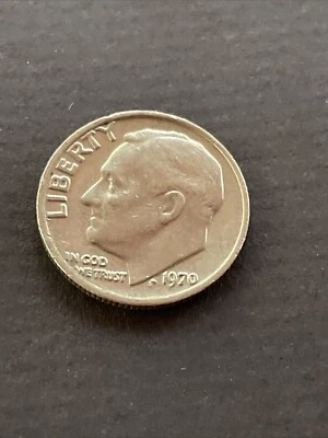 1970 Roosevelt Dime- FS 901- Proof Style Reverse Variety Error  - Image 1 of 4