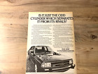 AUDI 100 5 CYLINDER 1978 * FRAMEABLE WALL ART * ORIGINAL CAR MAGAZINE ADVERT