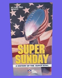 Vintage Super Sunday A history of the Super Bowl - VHS Tape 1987. Free Shipping! - Picture 1 of 2