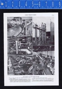 Supply & Distribution of Natural Gas in the United States - 1950s Print - Picture 1 of 1