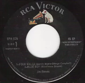 Jim Reeves - Jim Reeves Hits 1959 7", EP RCA Victor EPA-5124 Very Good (VG) - Picture 1 of 2