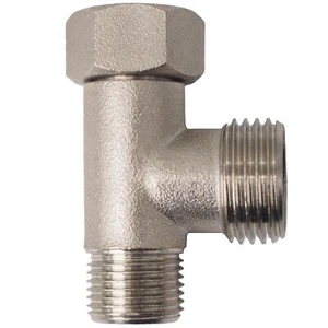 Bidet T Adapter - T Valve Adapter for Bidet Made of Brass Coated Nickel Threa... - Picture 1 of 8