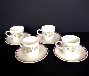 Vintage Corelle Abundance Cups and Saucers Set of 4 - Picture 1 of 15