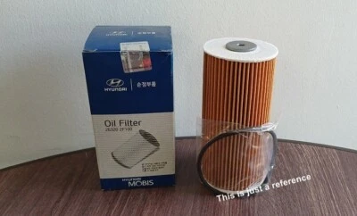 Conjunto de filtro de aceite de motor genuino 263202F100 para Hyundai Genesis G80 (2016~encendido) Foto 1 de 3